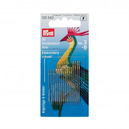 Prym Kirjontaneulat Teräs Hopea Koko 5-10 - 16 kpl.